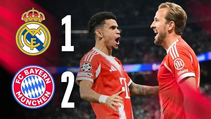 Ligue des champions : Le Bayern s’impose 2-1 au Bernabéu et prend une option majeure face au Real Madrid