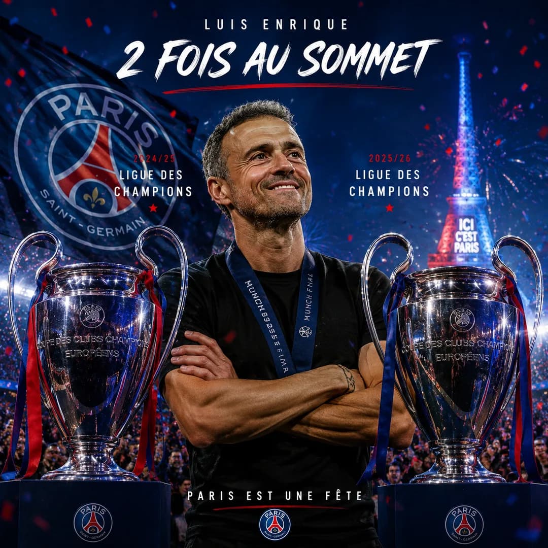 Luis Enrique veut prolonger l'âge d'or du PSG après le sacre européen